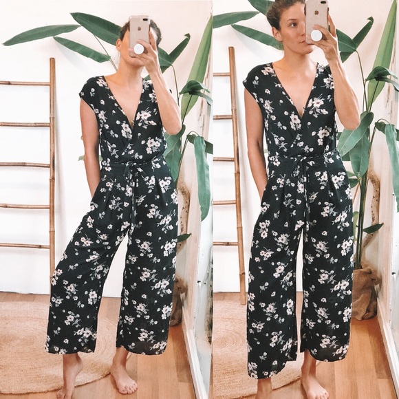 sienna sky floral jumpsuit